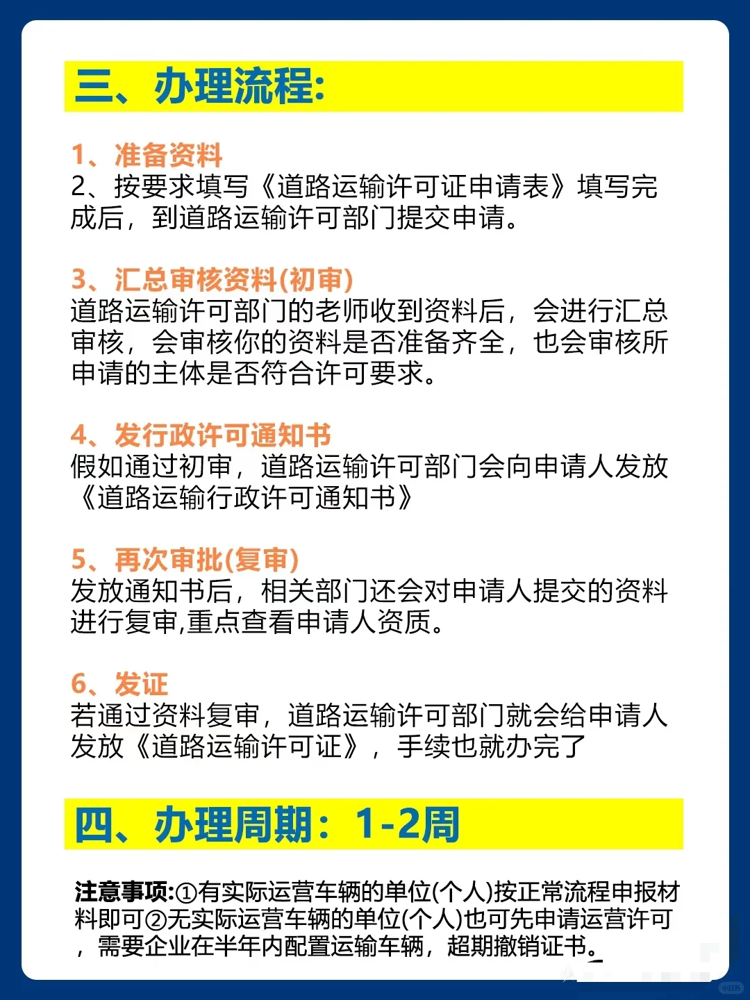 道路运输经营许可证的三种类型你都清楚吗？