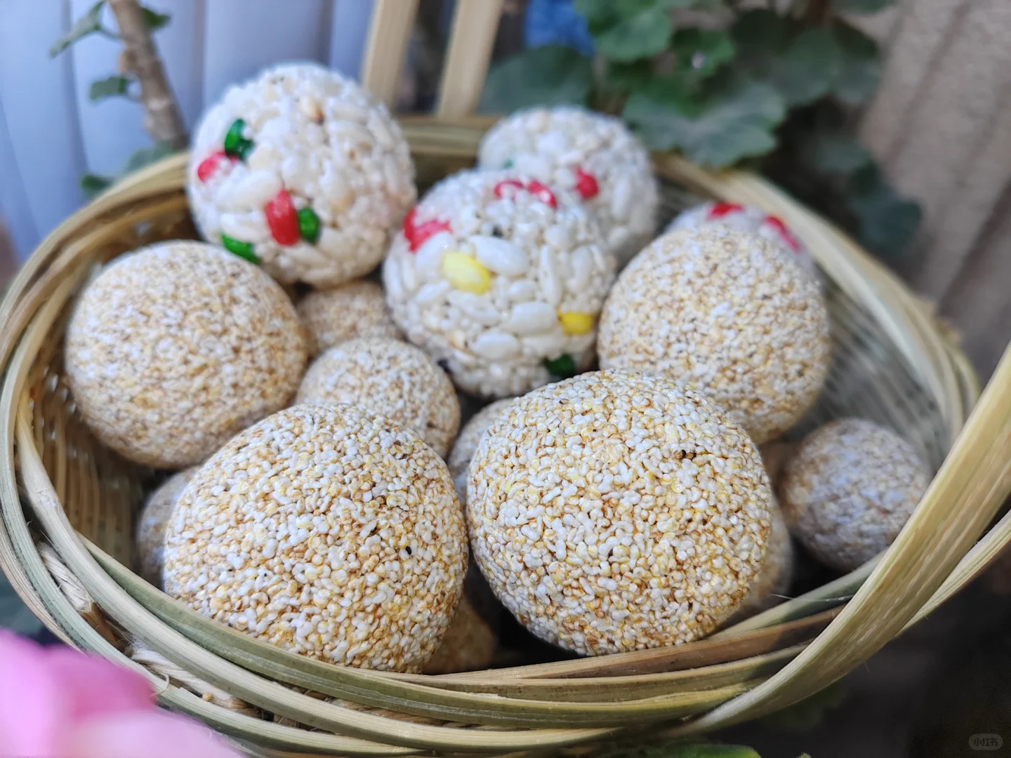 ?小时候的心心念念…小米花团和米花团。