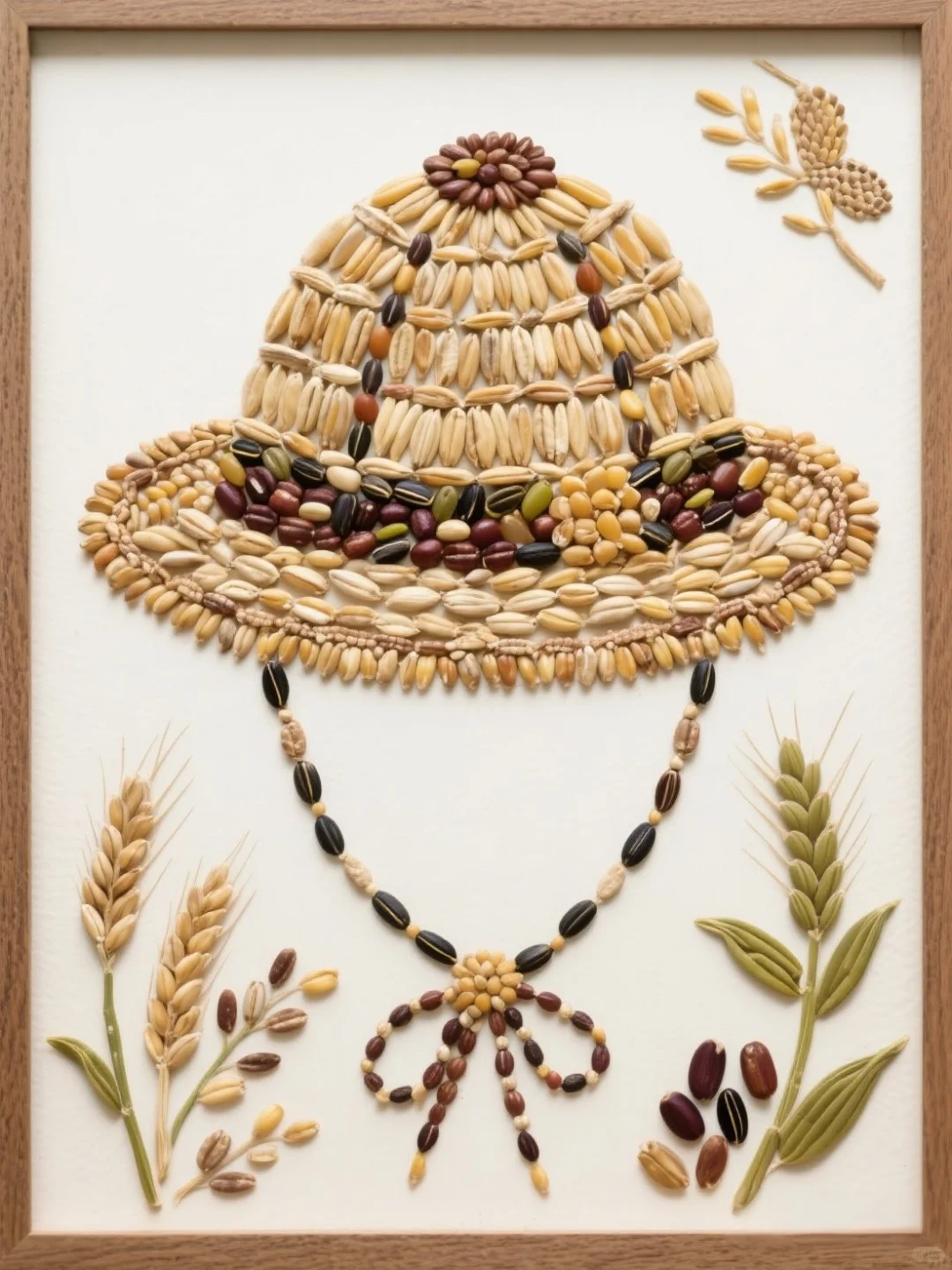 挑战五谷杂粮拼贴画第231天|帽子?