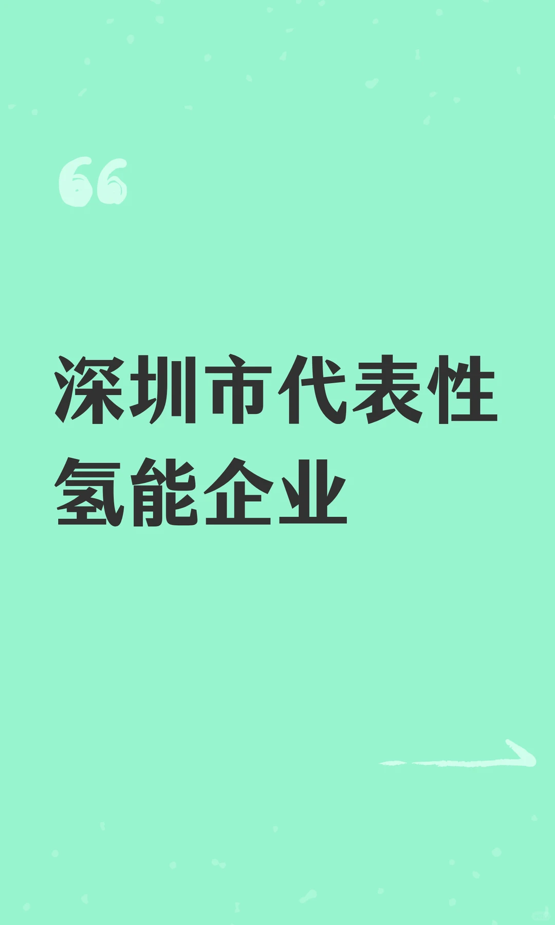 深圳市代表性氢能企业
