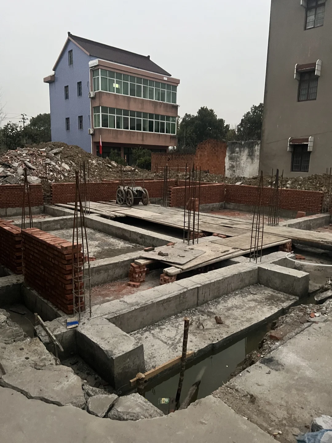 45万｜浙江农村三层半自建房毛坯主体完工！