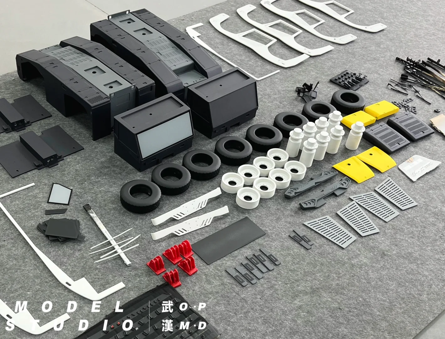 27吨飞机牵引车 | 3D打印硬质1/8展示模型