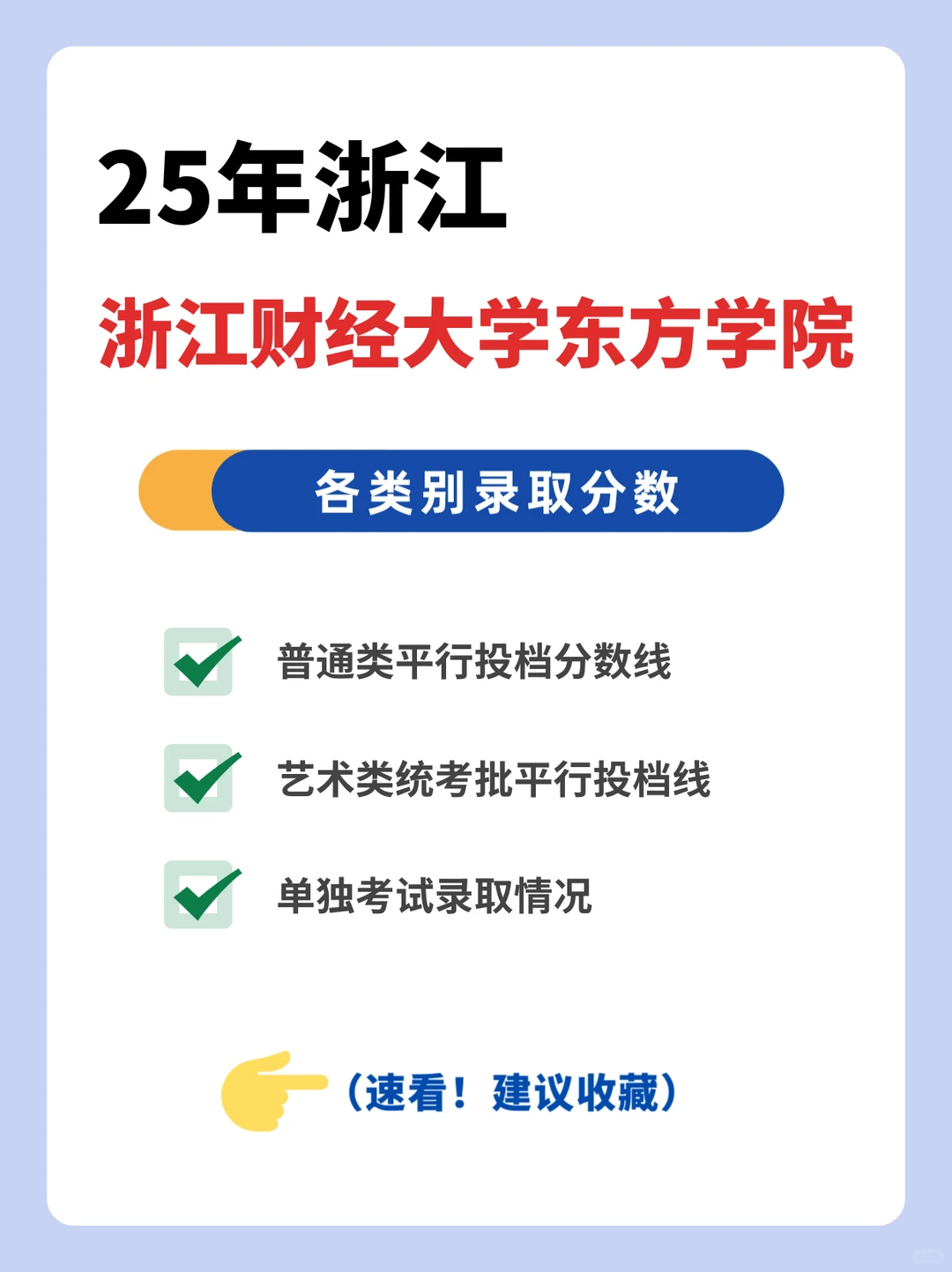 浙江财经大学东方学院2025年各类别录取分数
