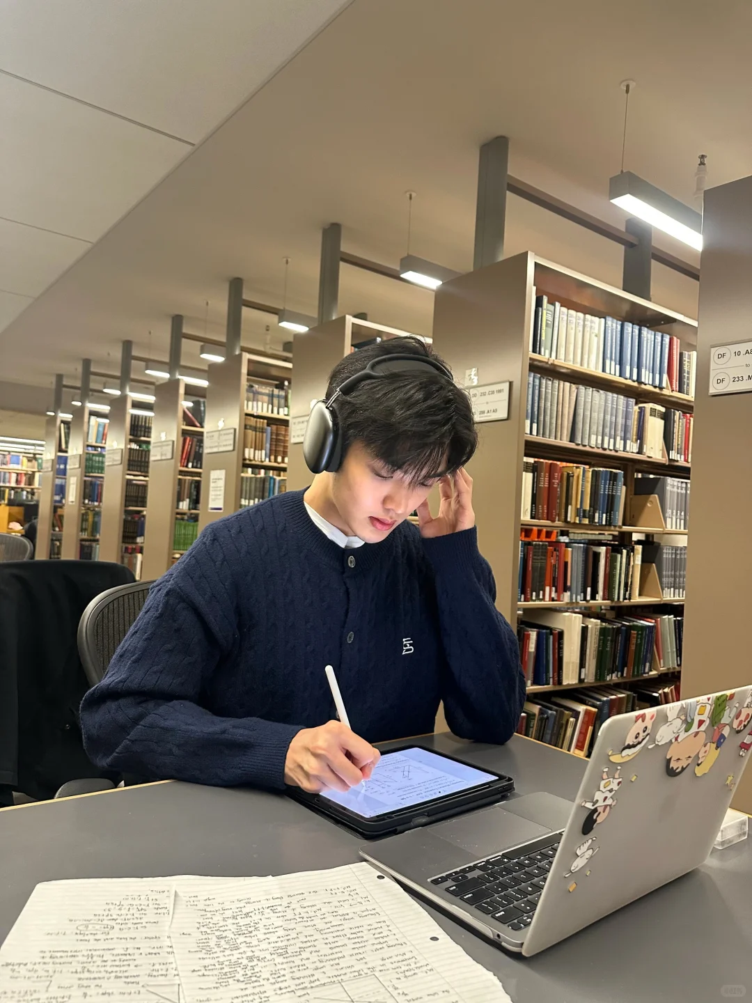 ??finalweek｜在图书馆学了一整天