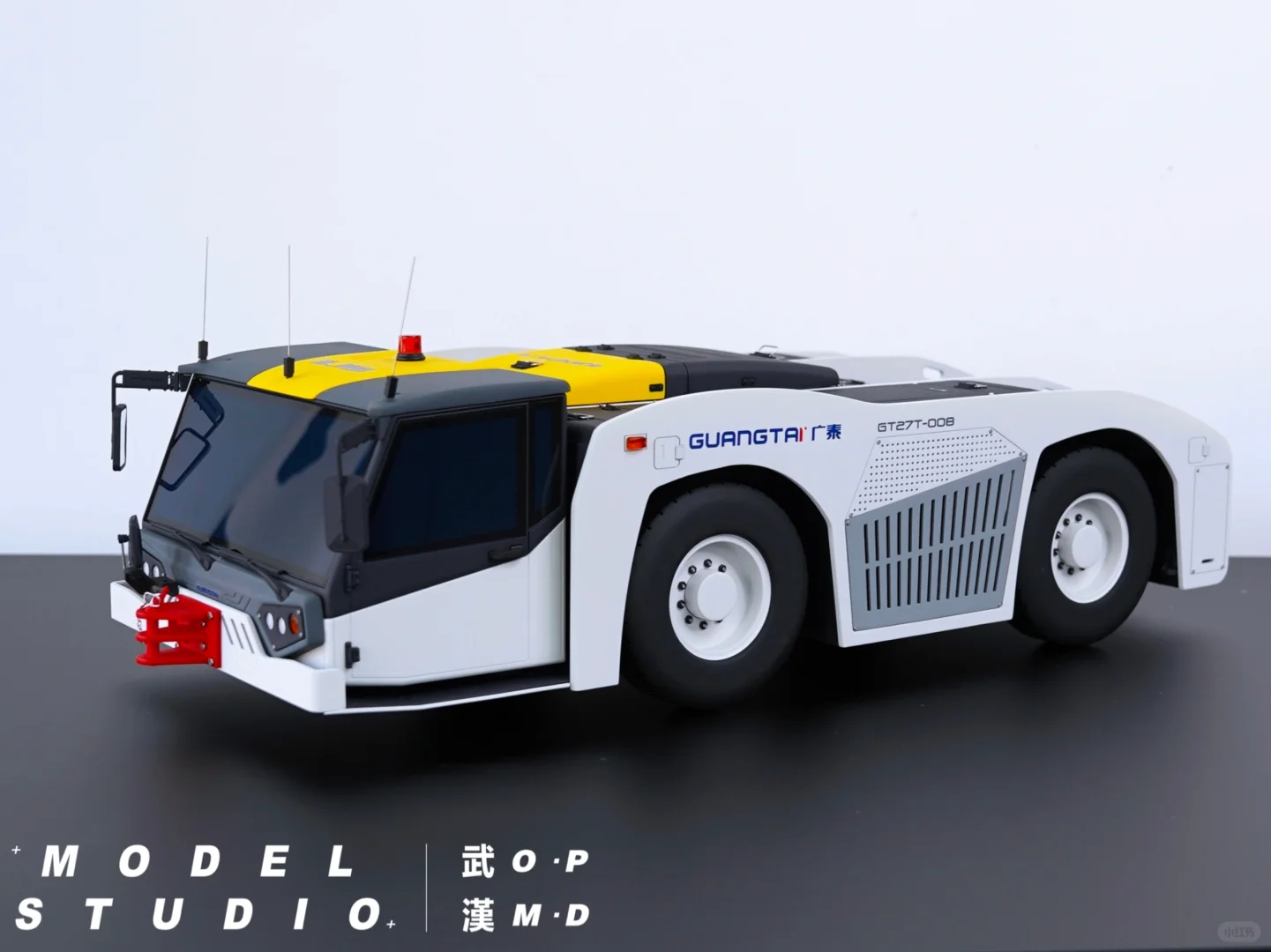 27吨飞机牵引车 | 3D打印硬质1/8展示模型