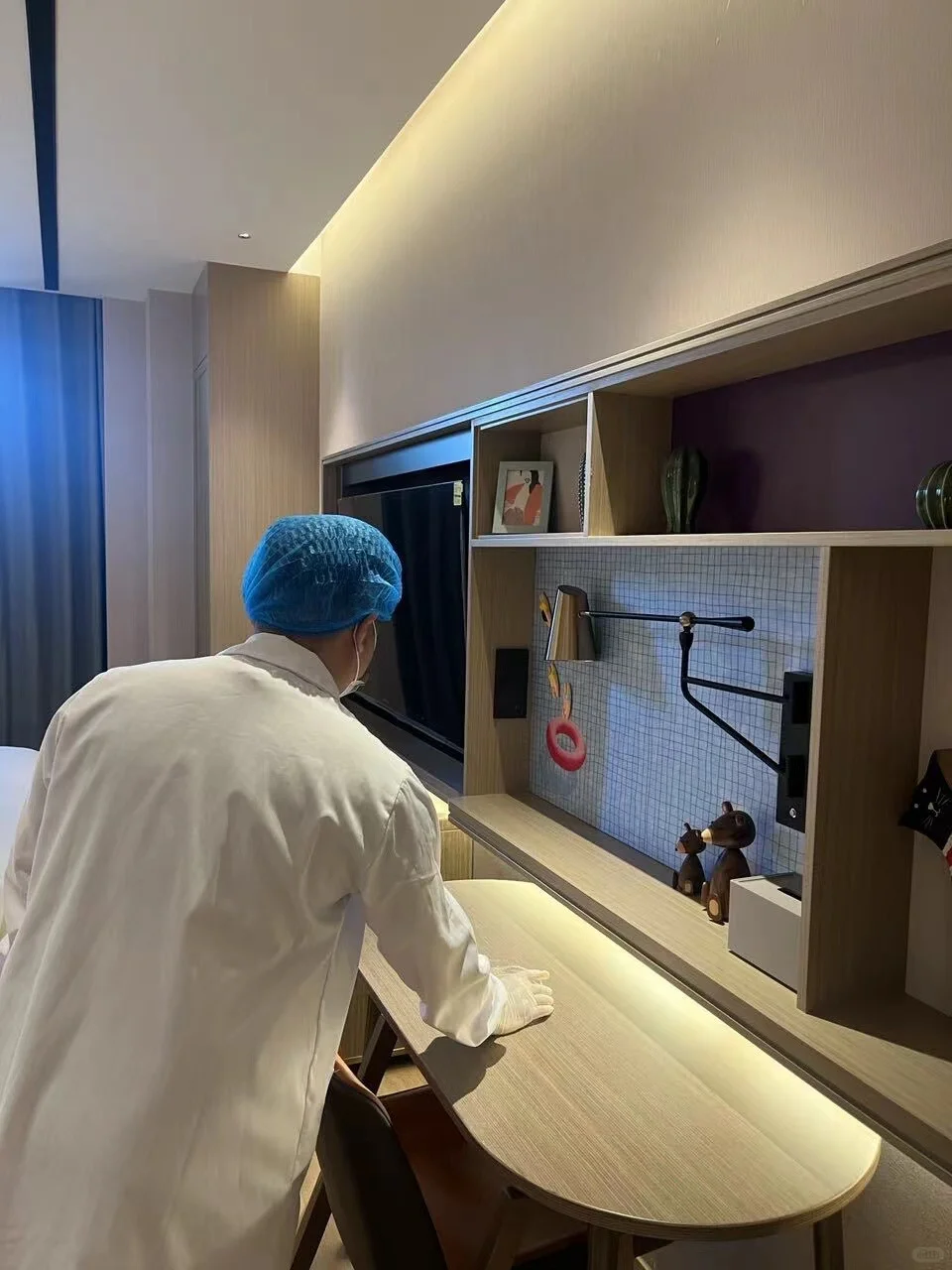 酒店公共卫生检测现场