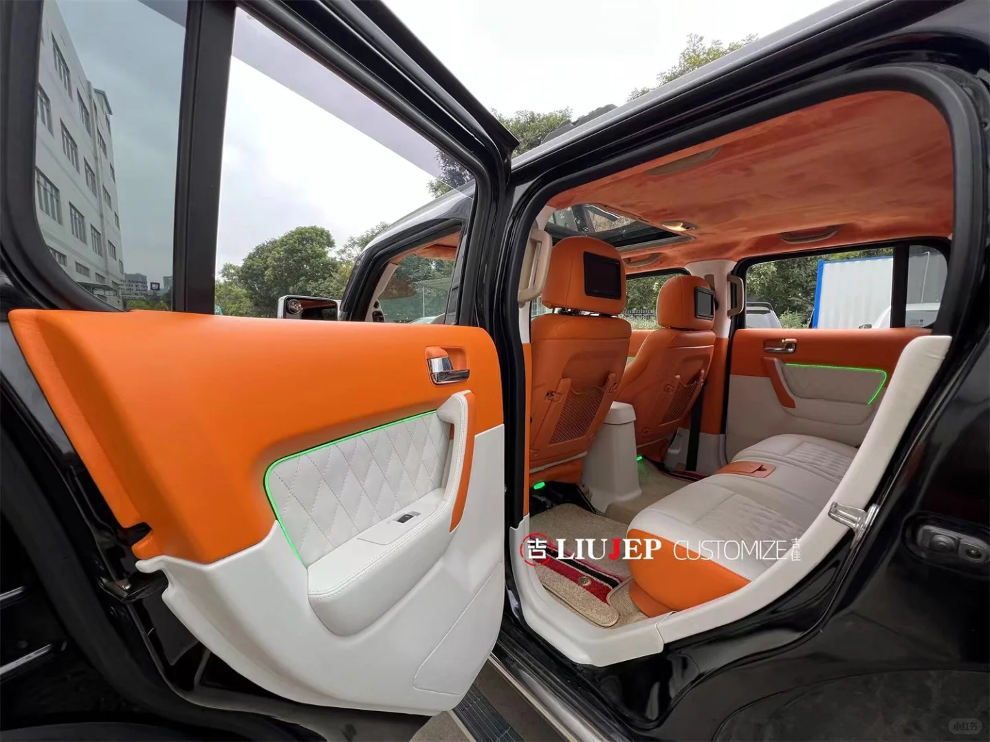 悍马H3内饰座椅顶棚仪表盘翻新包覆