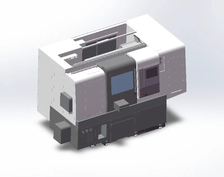 AS200LMYS中村车床加工中心 STP模型