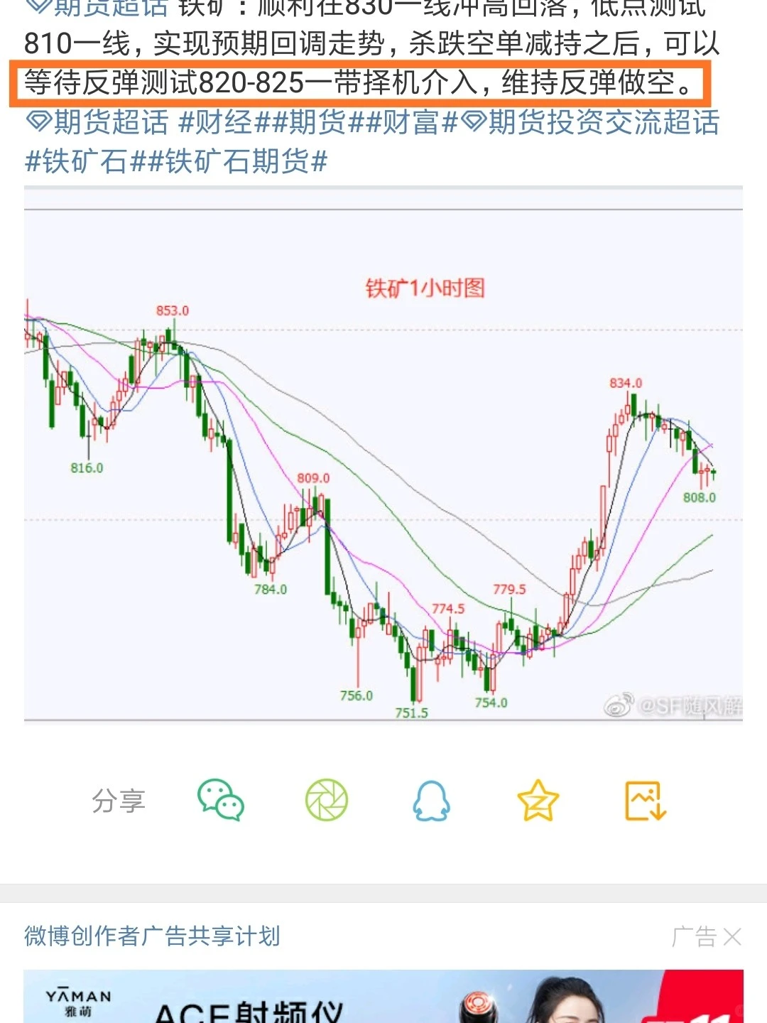 铁矿获利30个点
