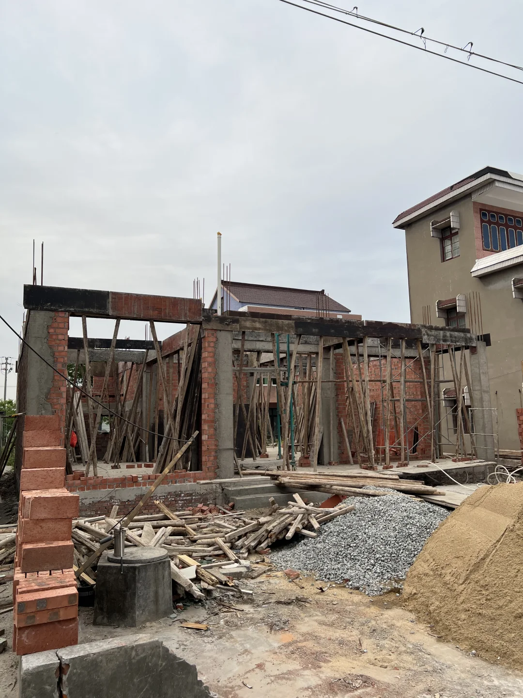 45万｜浙江农村三层半自建房毛坯主体完工！