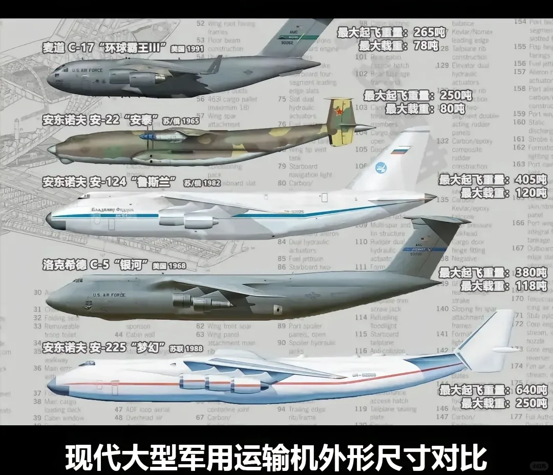 世界上最大的运输机及飞机