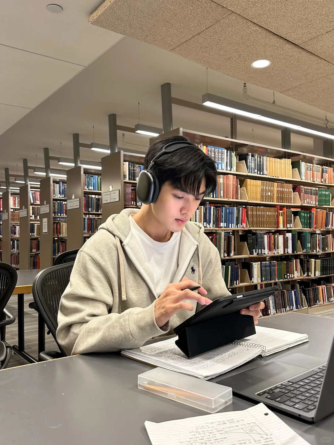 ??midtermweek｜图书馆自习的一天