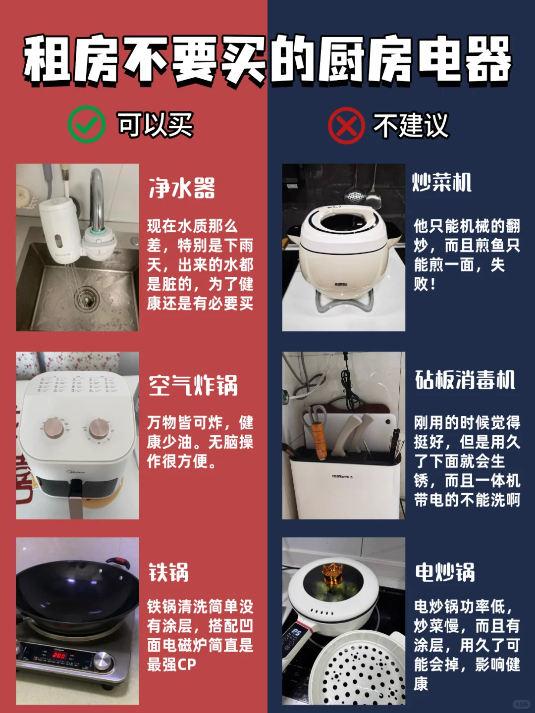 打工人租房不要买的厨房电器！速速点赞收藏