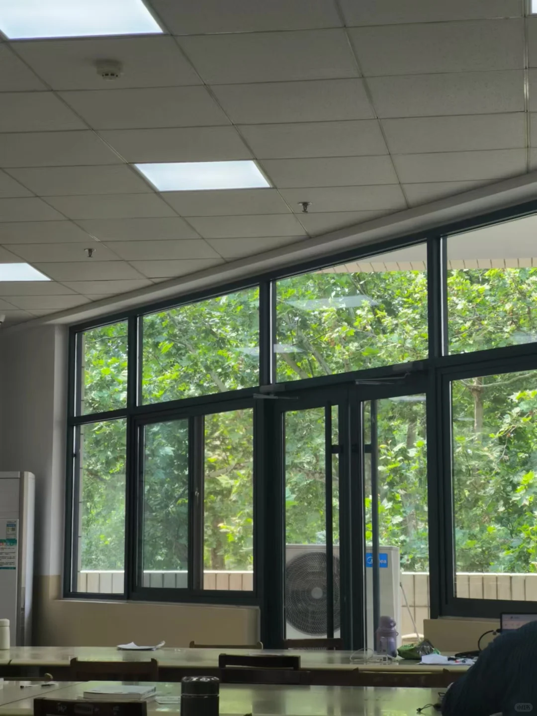 校园图书馆的一角