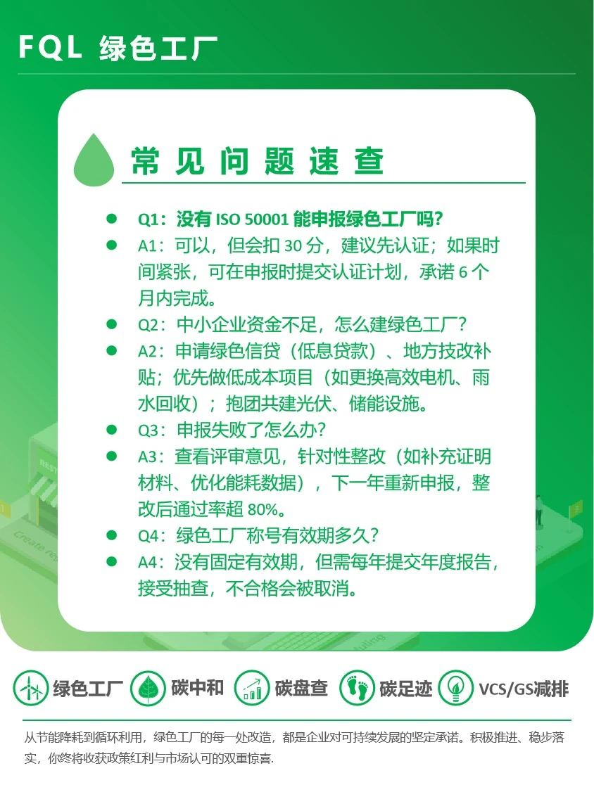 绿色工厂申报实操工具