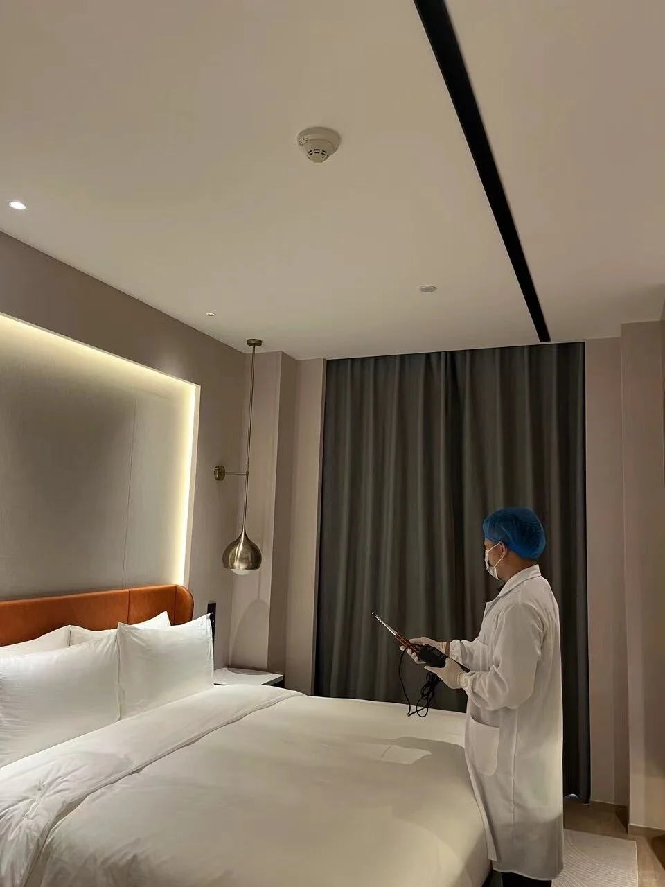 酒店公共卫生检测现场