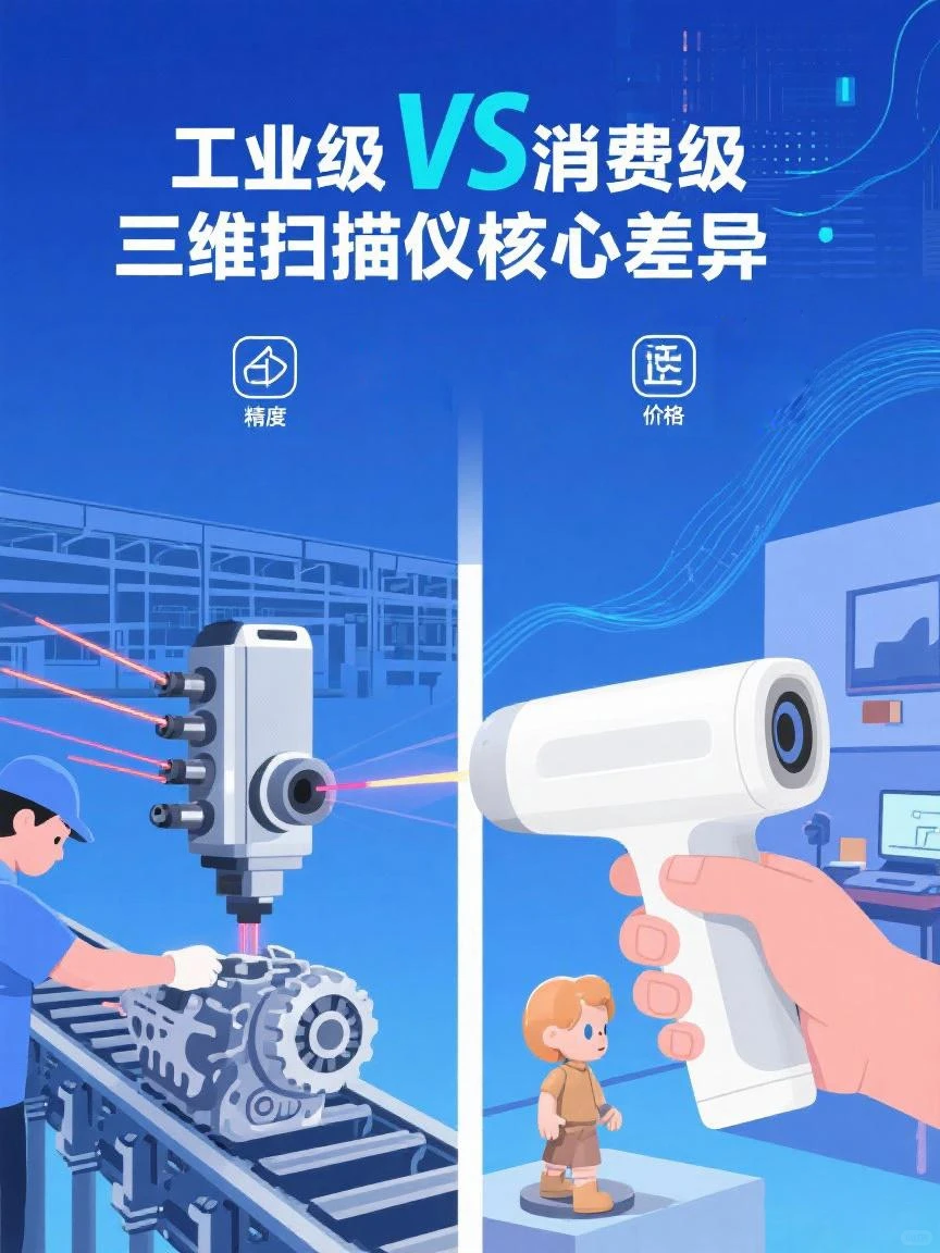 工业级和消费级三维扫描仪差距在哪？