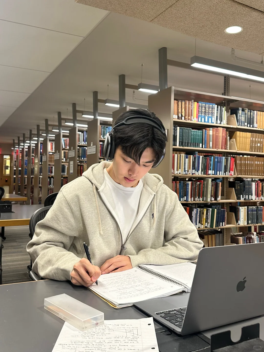 ??midtermweek｜图书馆自习的一天