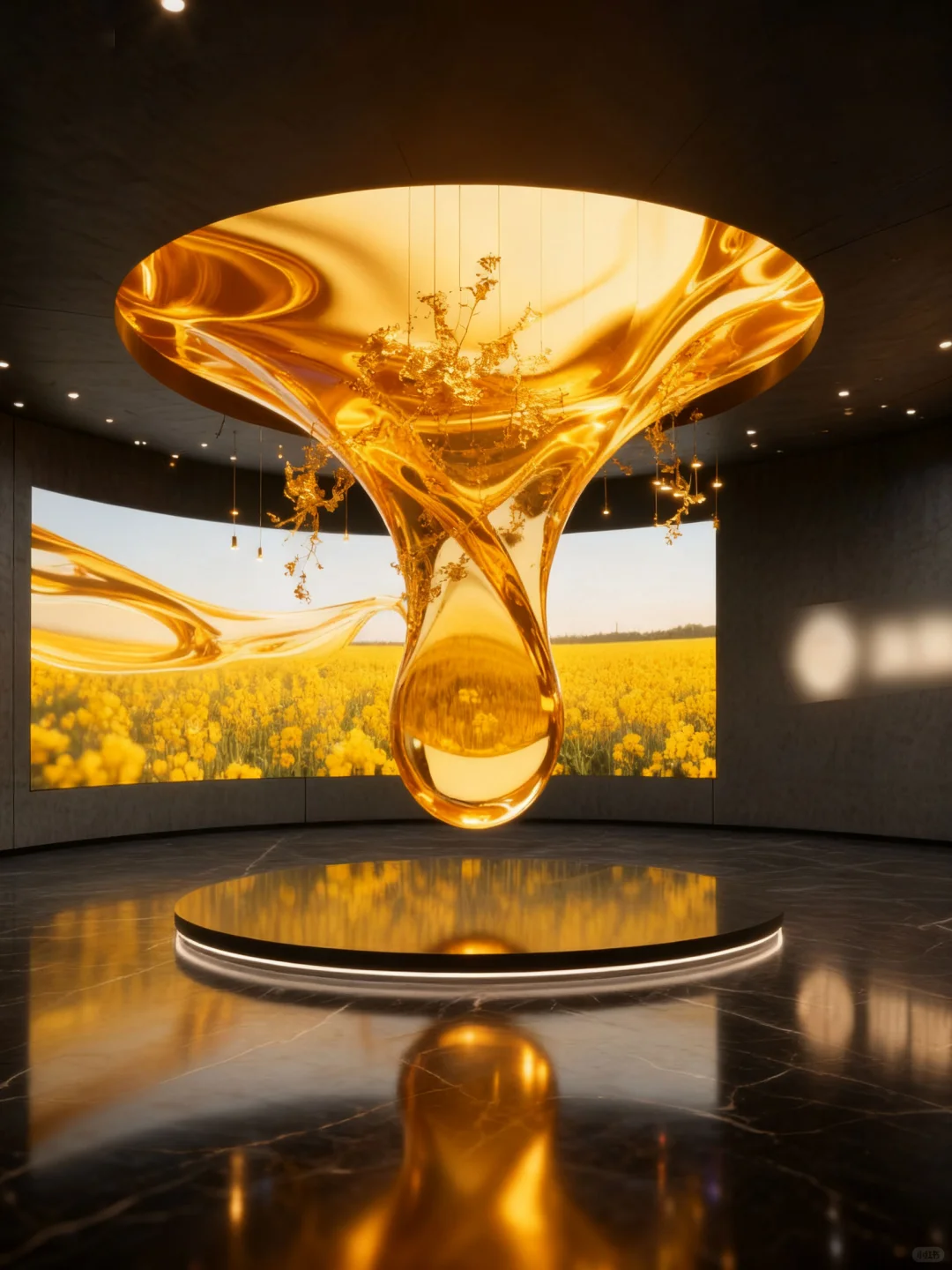 在粮油企业展厅亲眼看见了