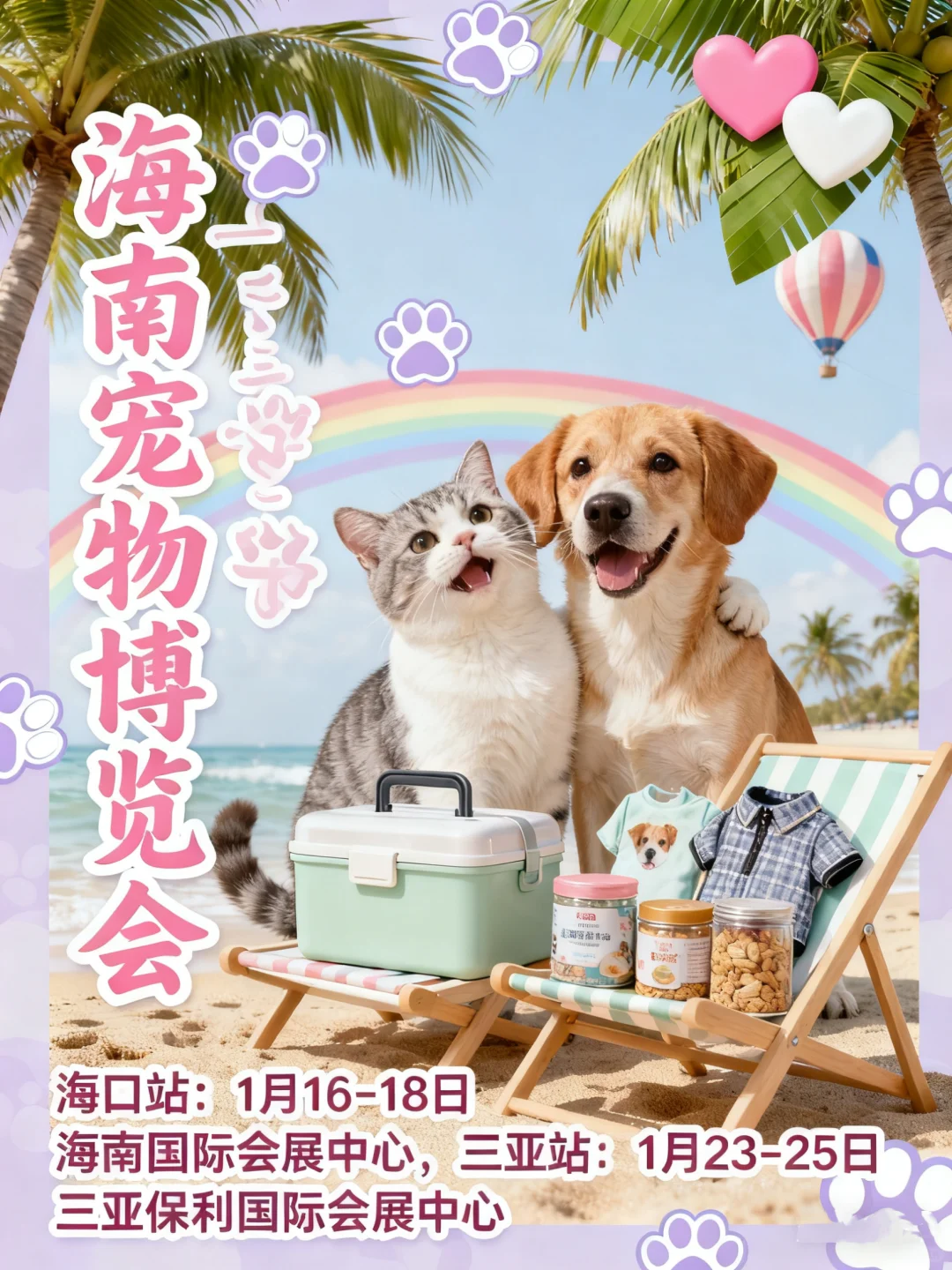 海南宠友集合！2026宠物博览会双站狂欢来袭
