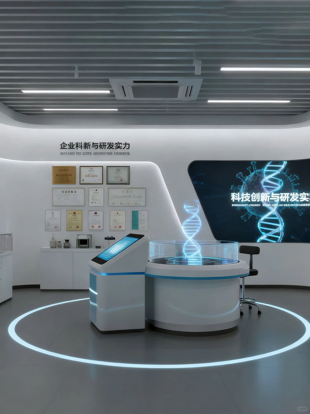 在粮油企业展厅亲眼看见了