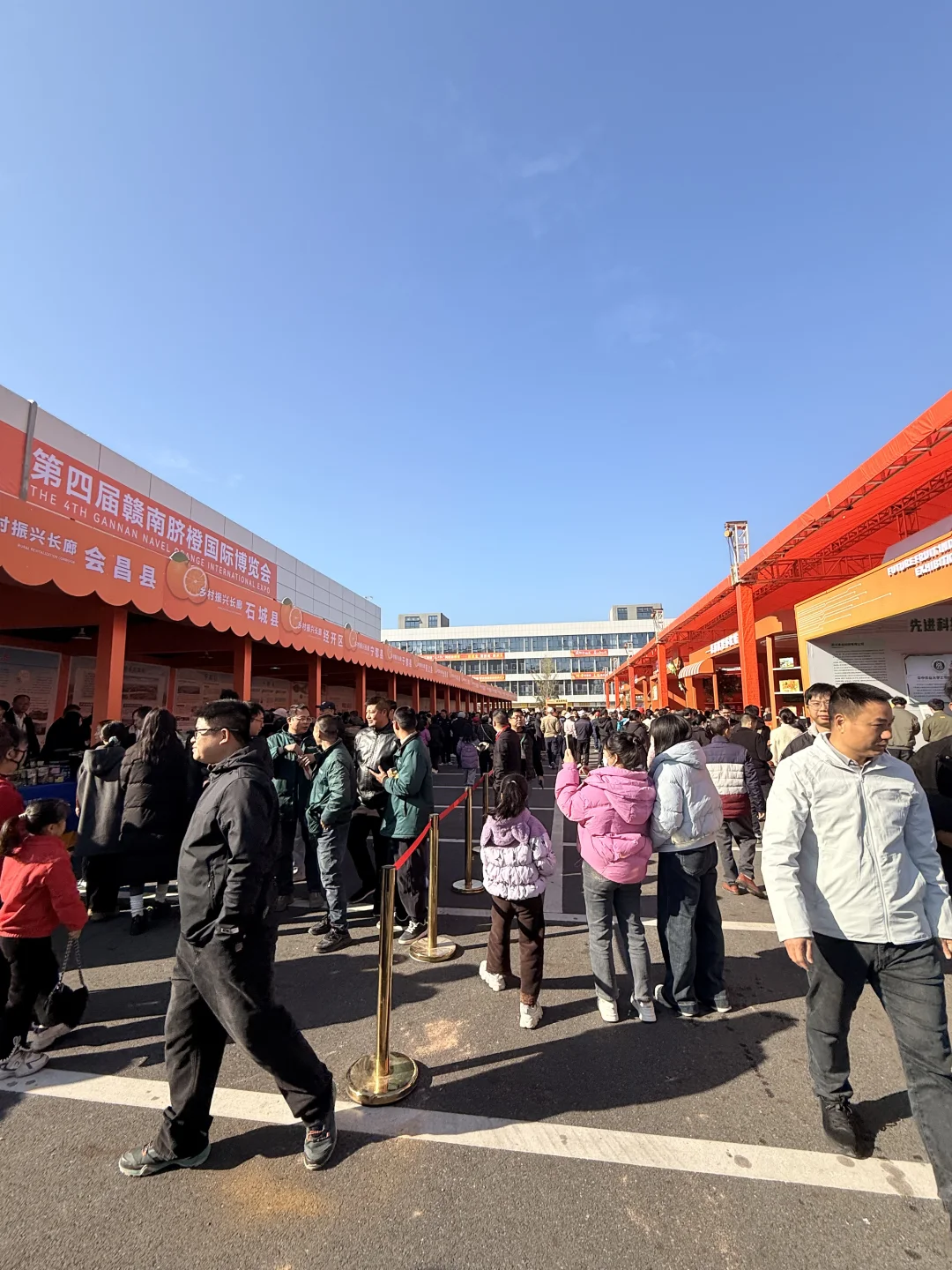 赣州这里！好多人好热闹~脐橙节?