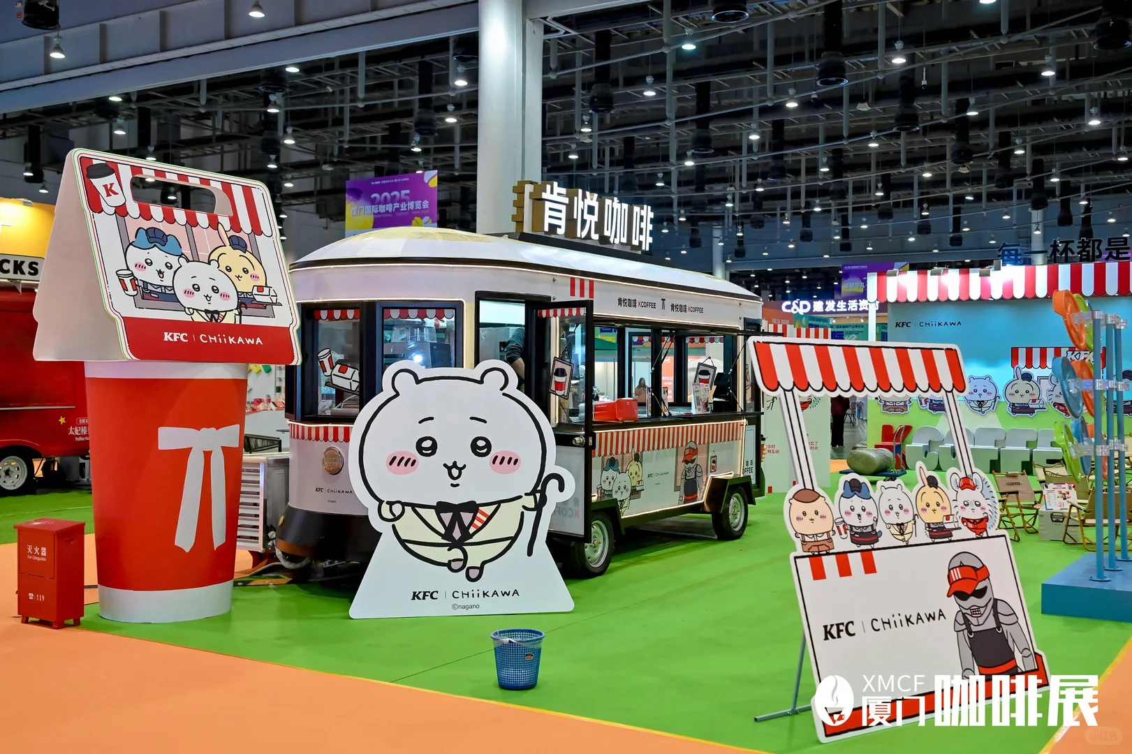 KFC和chiikawa联名展台?厦门展陈搭建