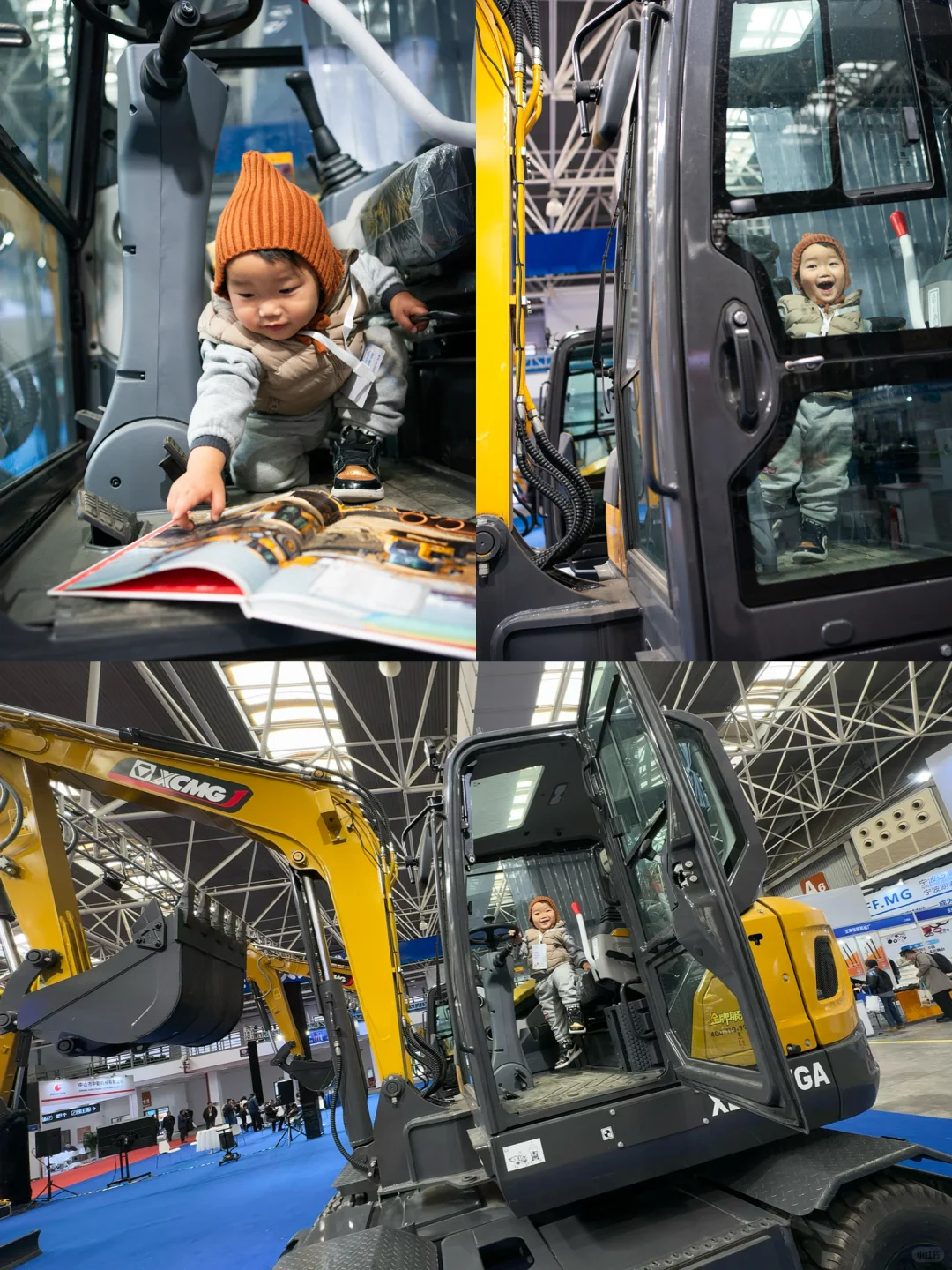 打开遛娃新思路?帮2岁挖掘机男孩圆梦