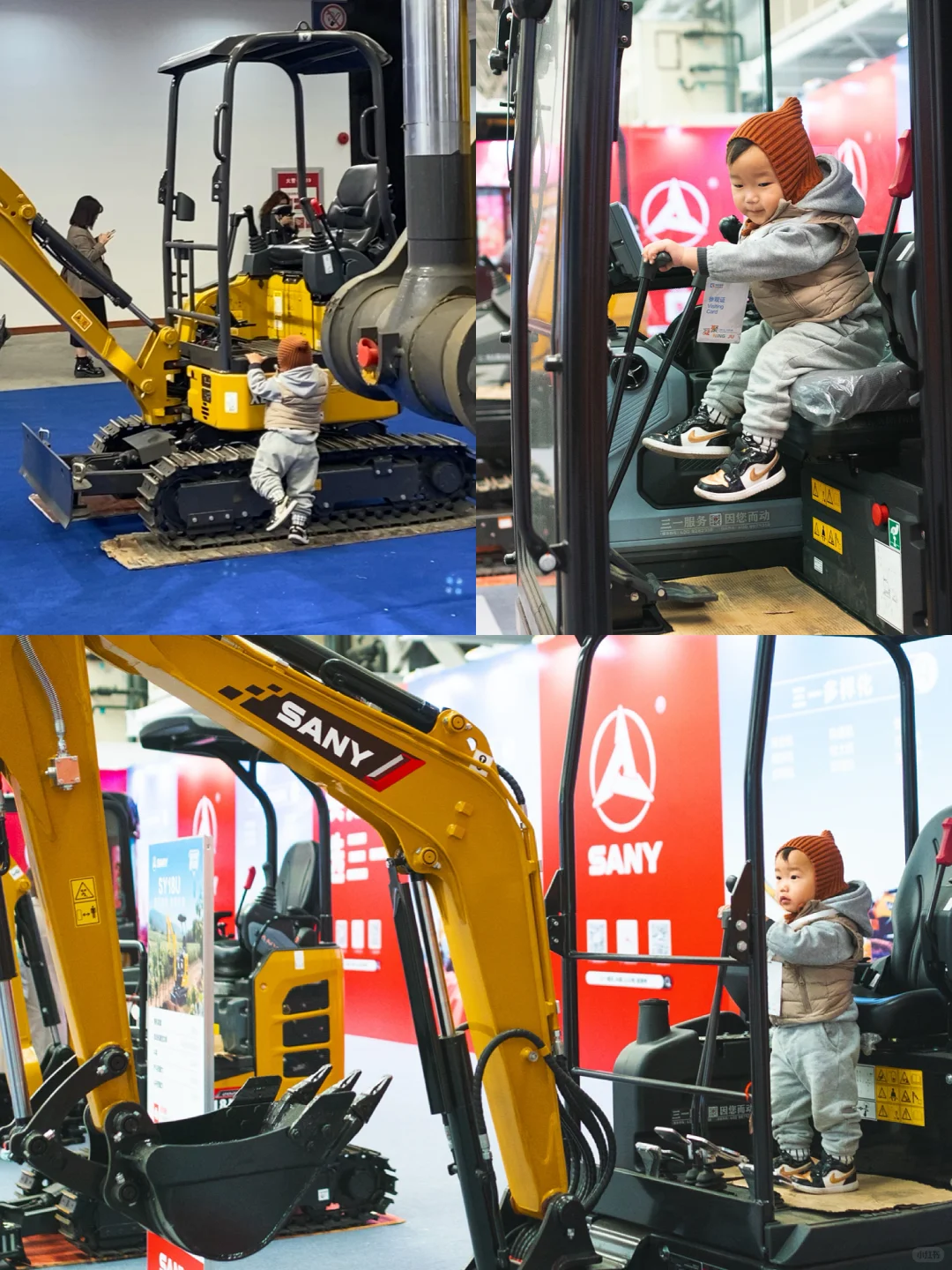 打开遛娃新思路?帮2岁挖掘机男孩圆梦