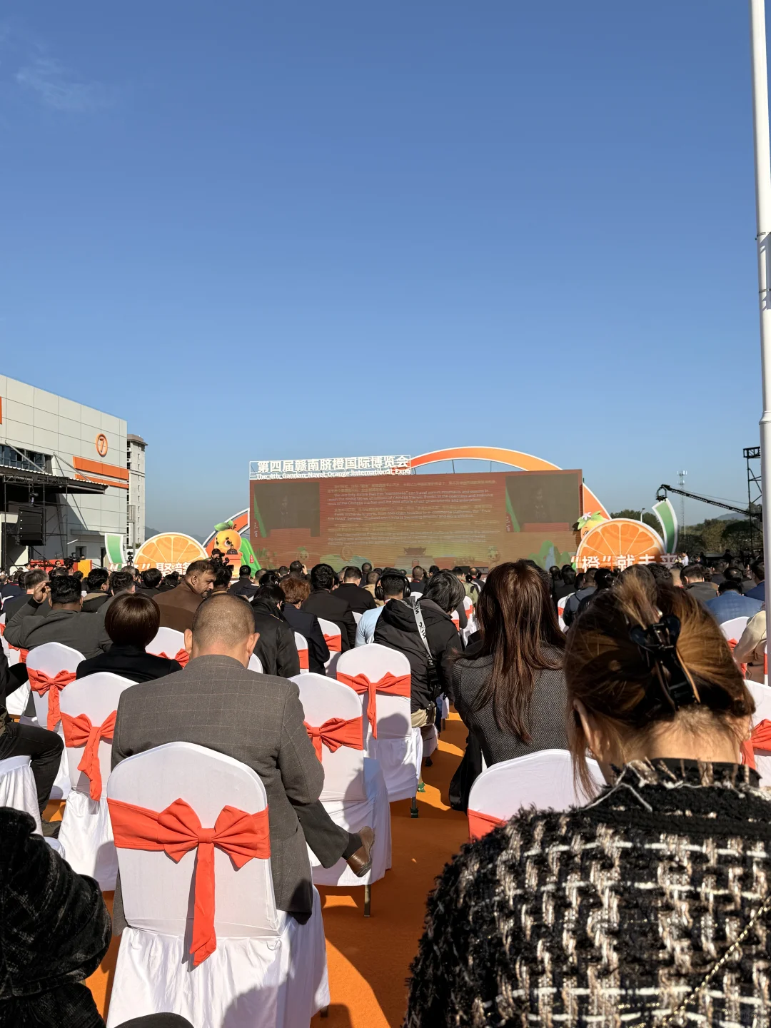 赣州这里！好多人好热闹~脐橙节?