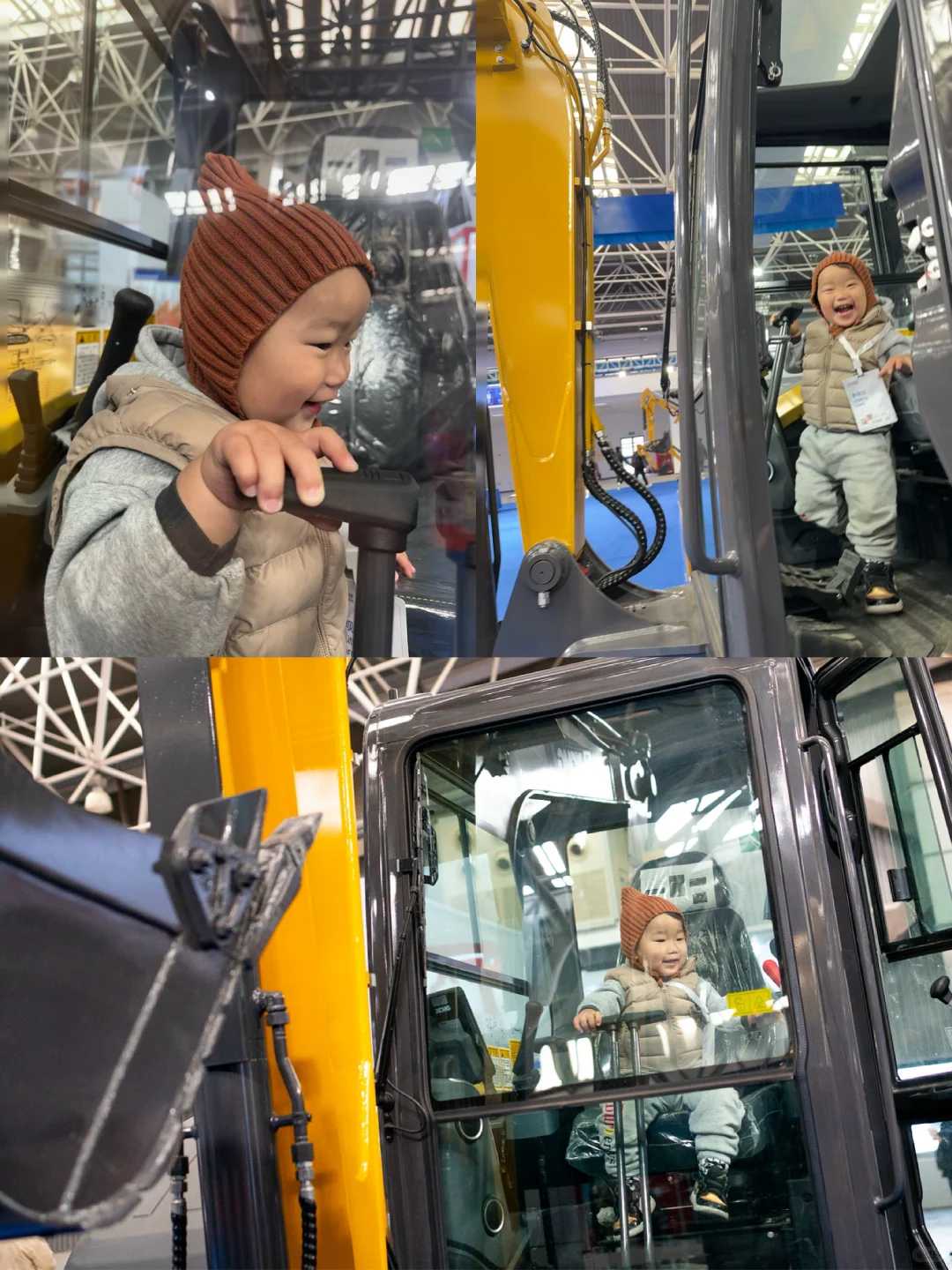 打开遛娃新思路?帮2岁挖掘机男孩圆梦