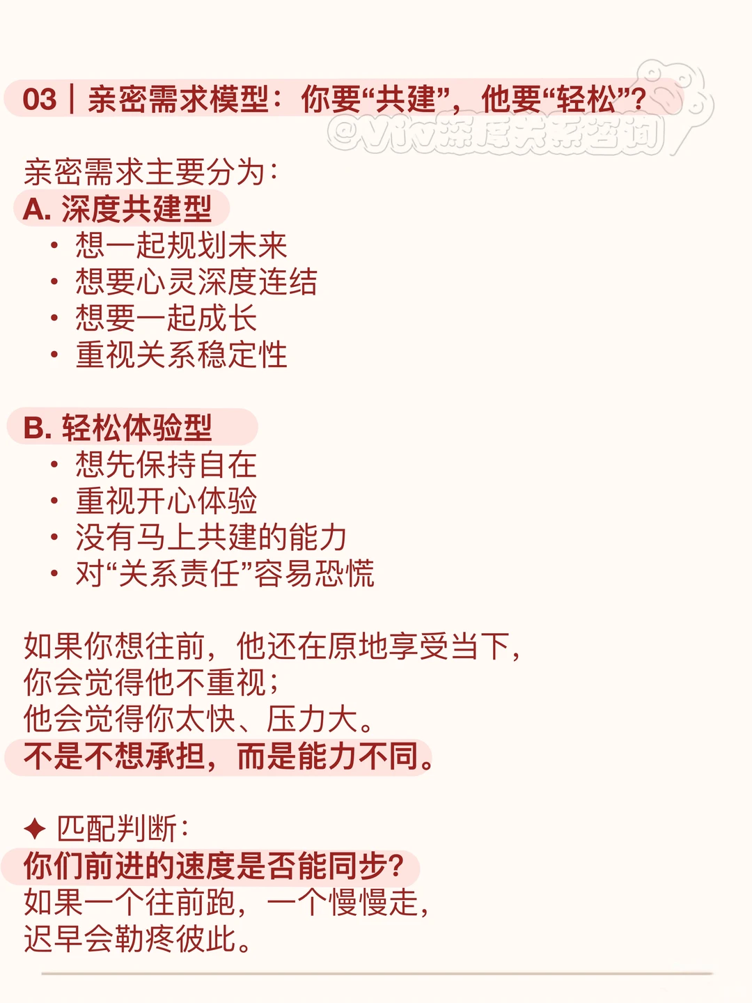 心理学上：怎么判断你们的需求模型是否匹配？