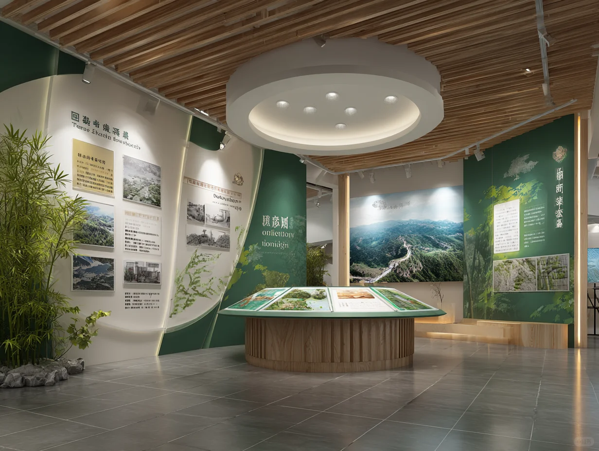 自然系展厅设计，把森林搬进空间