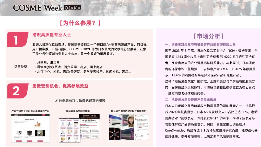 【展会推荐】日本大阪国际美妆周