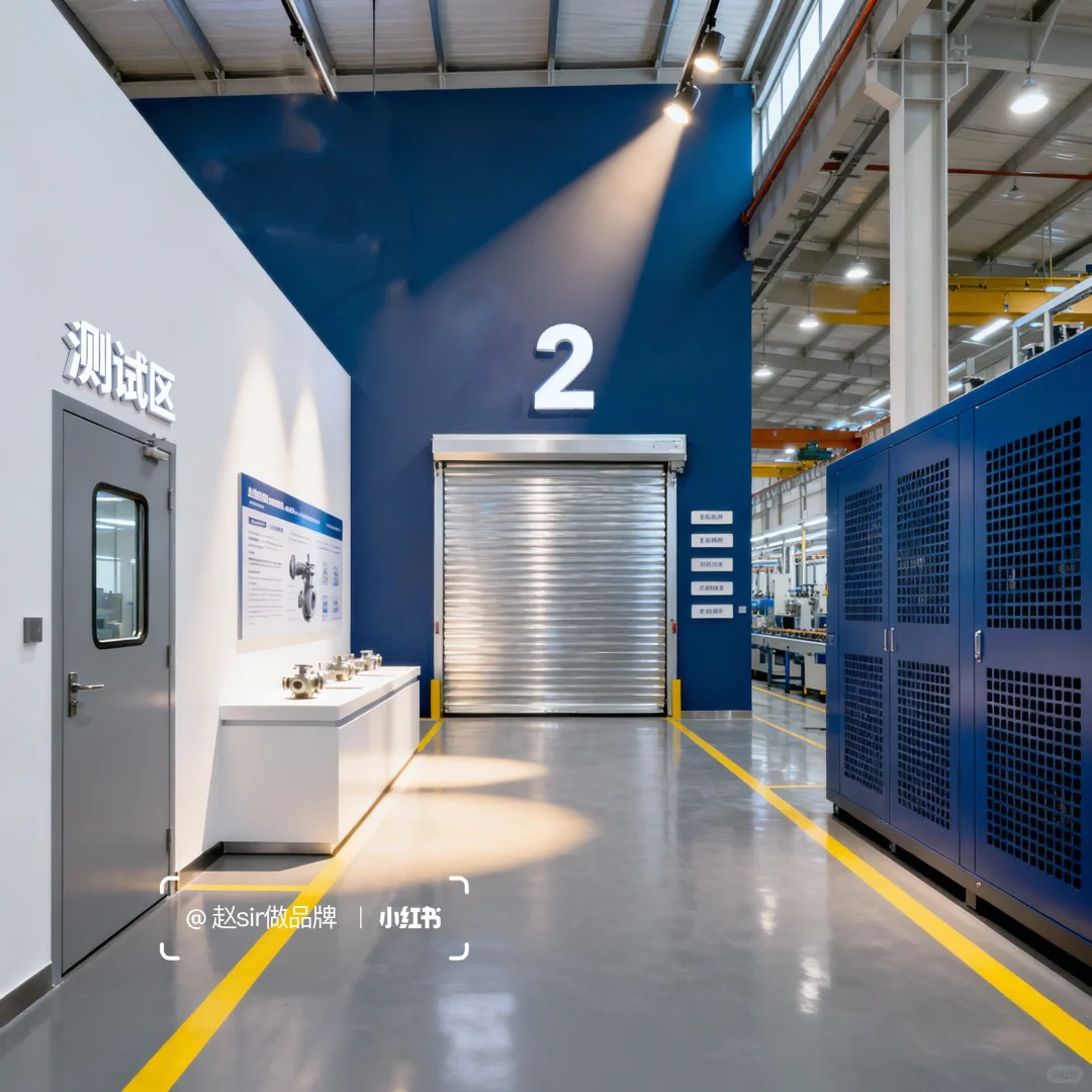 阀门车间目视化设计天花板 | 蓝白调很高级