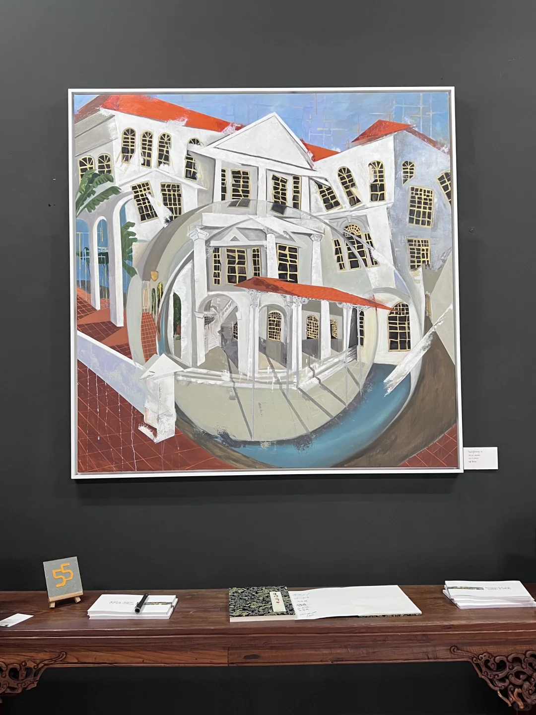 ??沉浸式参观美女画家黄丽娴的个人画展?