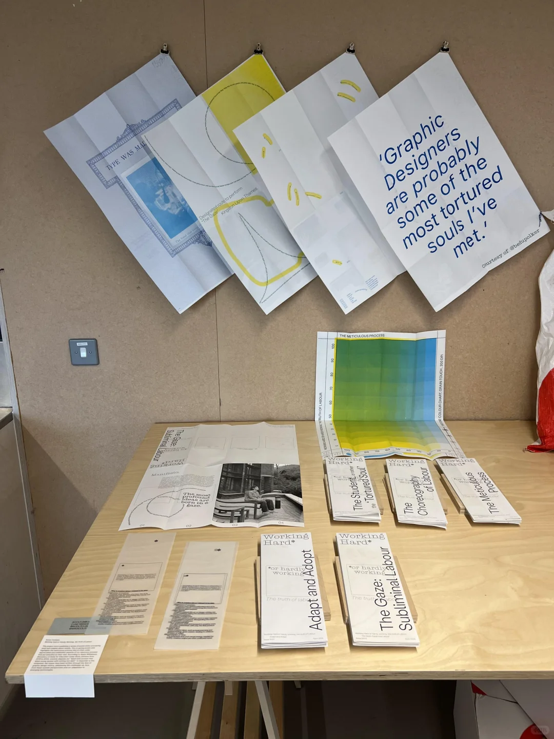 金斯顿本科毕业展平面专业的一些书籍细节