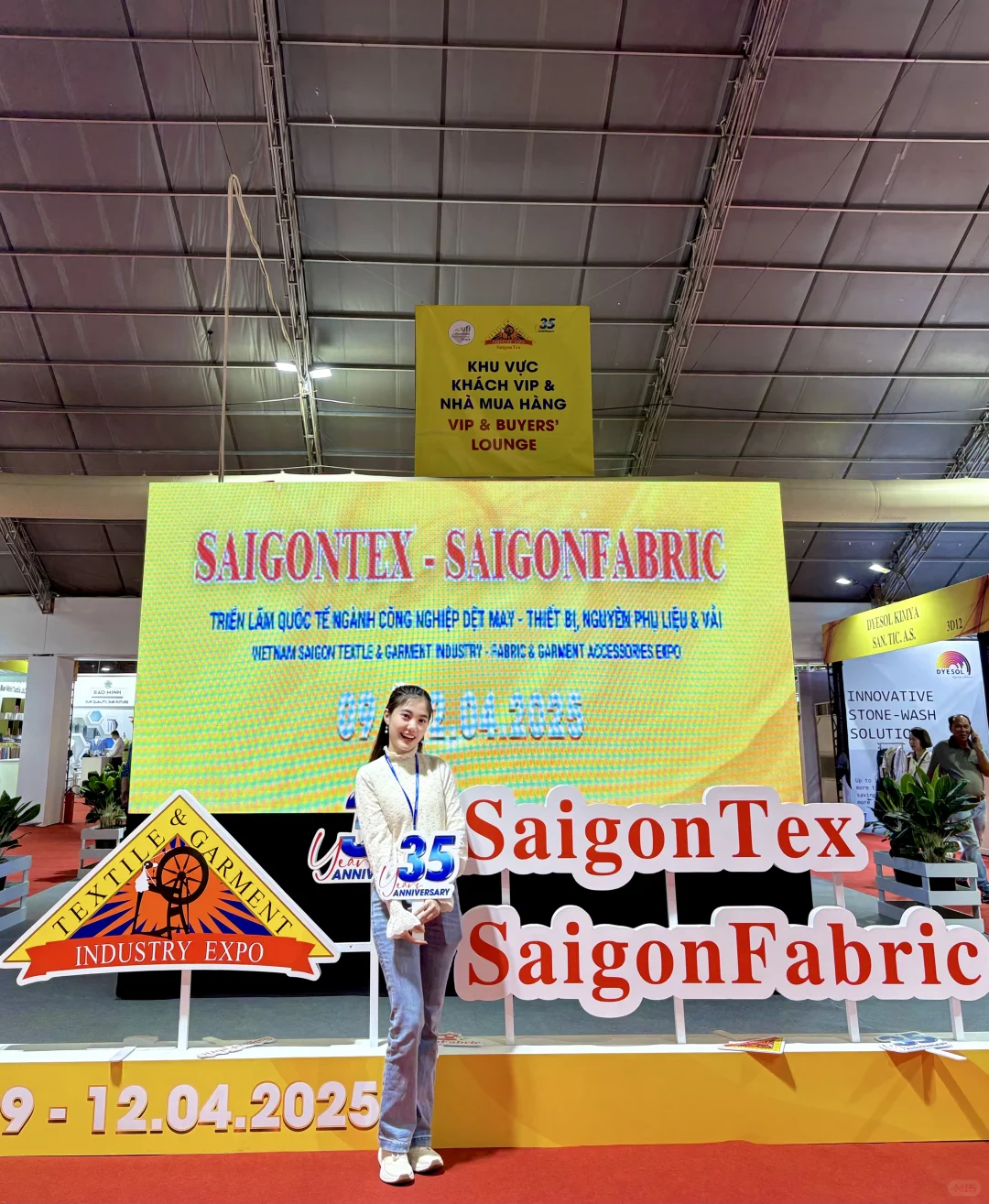 第三次参加胡志明纺织展??