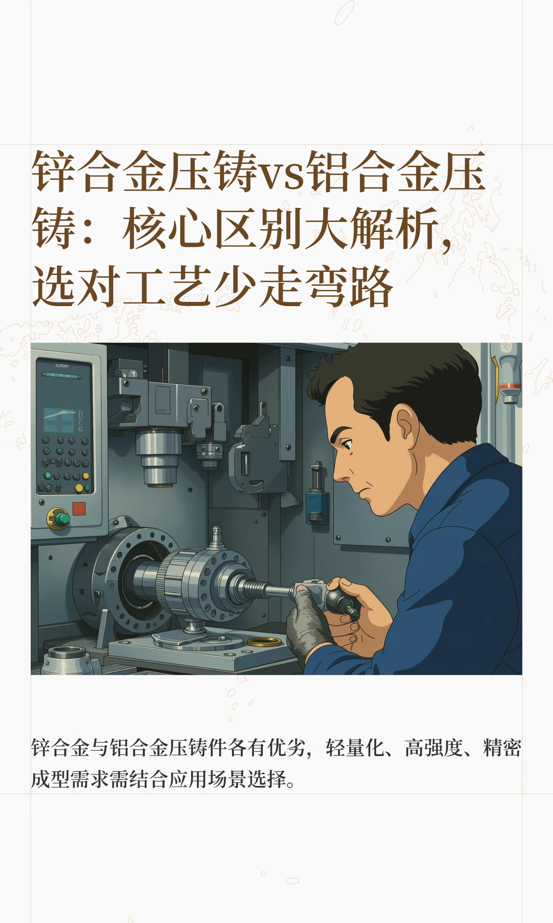 锌合金压铸vs铝合金压铸：核心区别大解析，