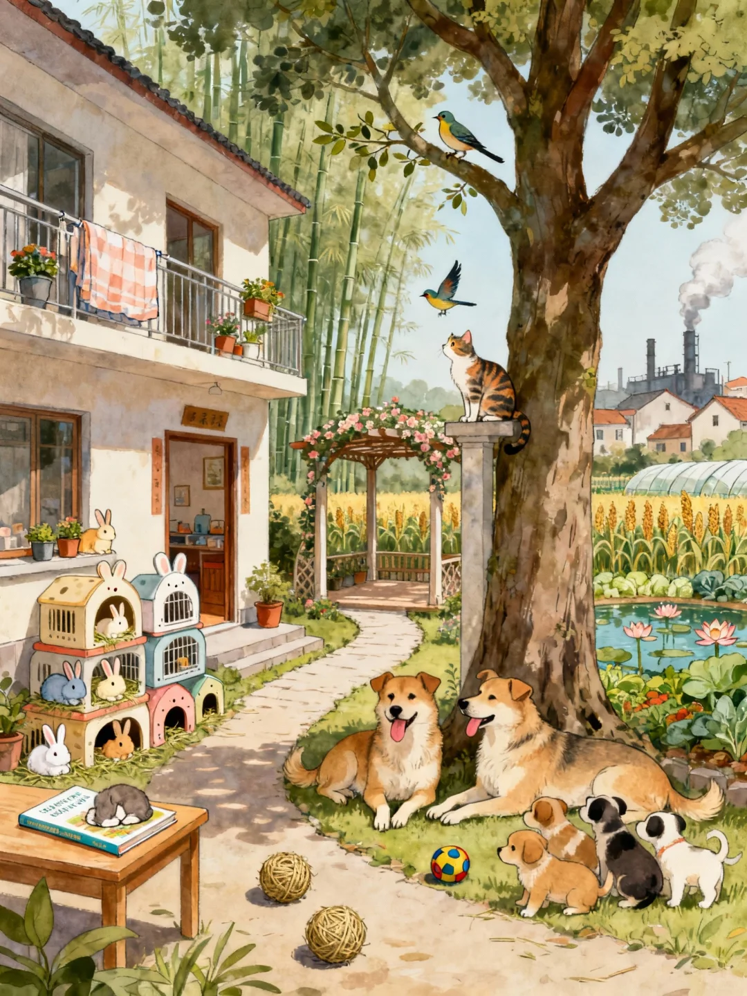 在农村小院，你最想养/种植什么？