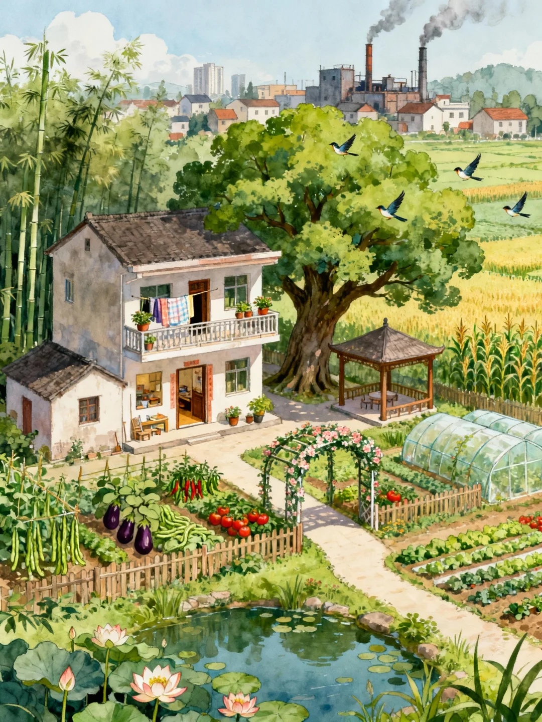 在农村小院，你最想养/种植什么？