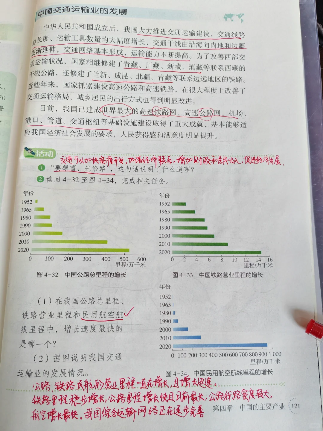 新湘教版八上地理 中国的交通运输业