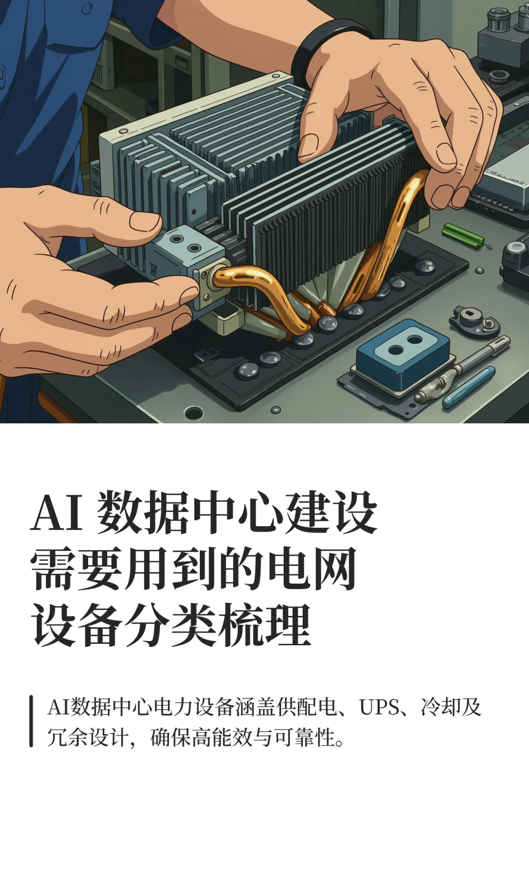 AI 数据中心建设需要用到的电网设备分类梳