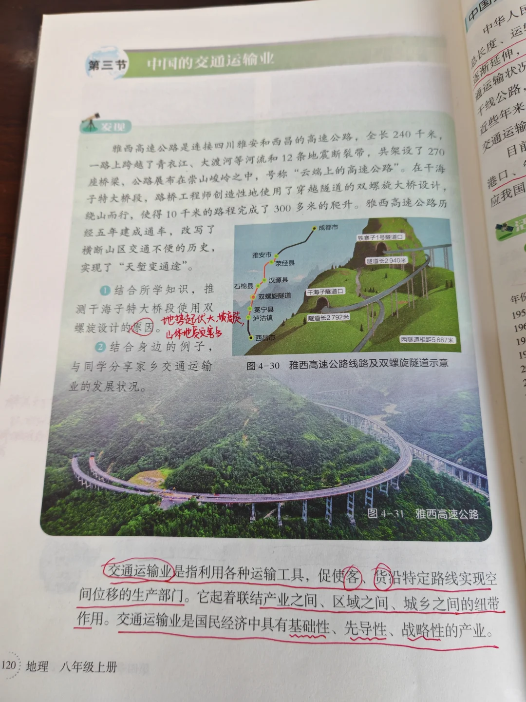 新湘教版八上地理 中国的交通运输业