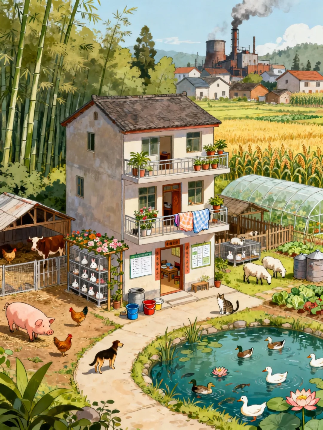 在农村小院，你最想养/种植什么？