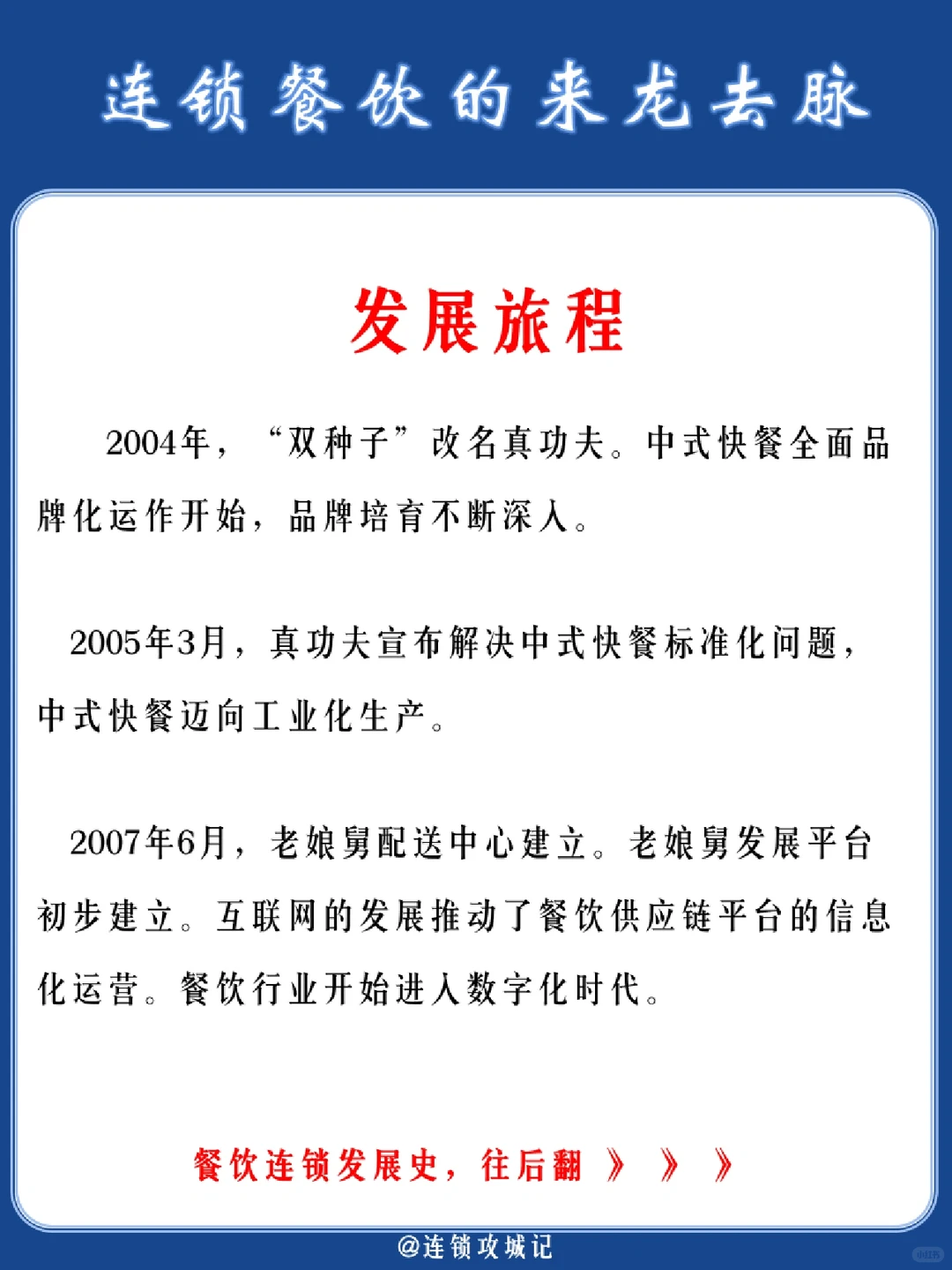 连锁餐饮的“来龙去脉”！