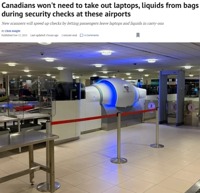??加拿大机场升级！安检迎来重大变化
