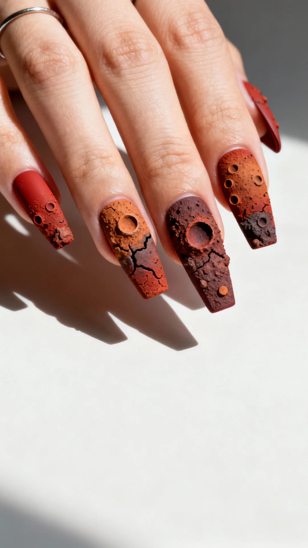 火星表面美甲｜指尖上的宇宙浪漫