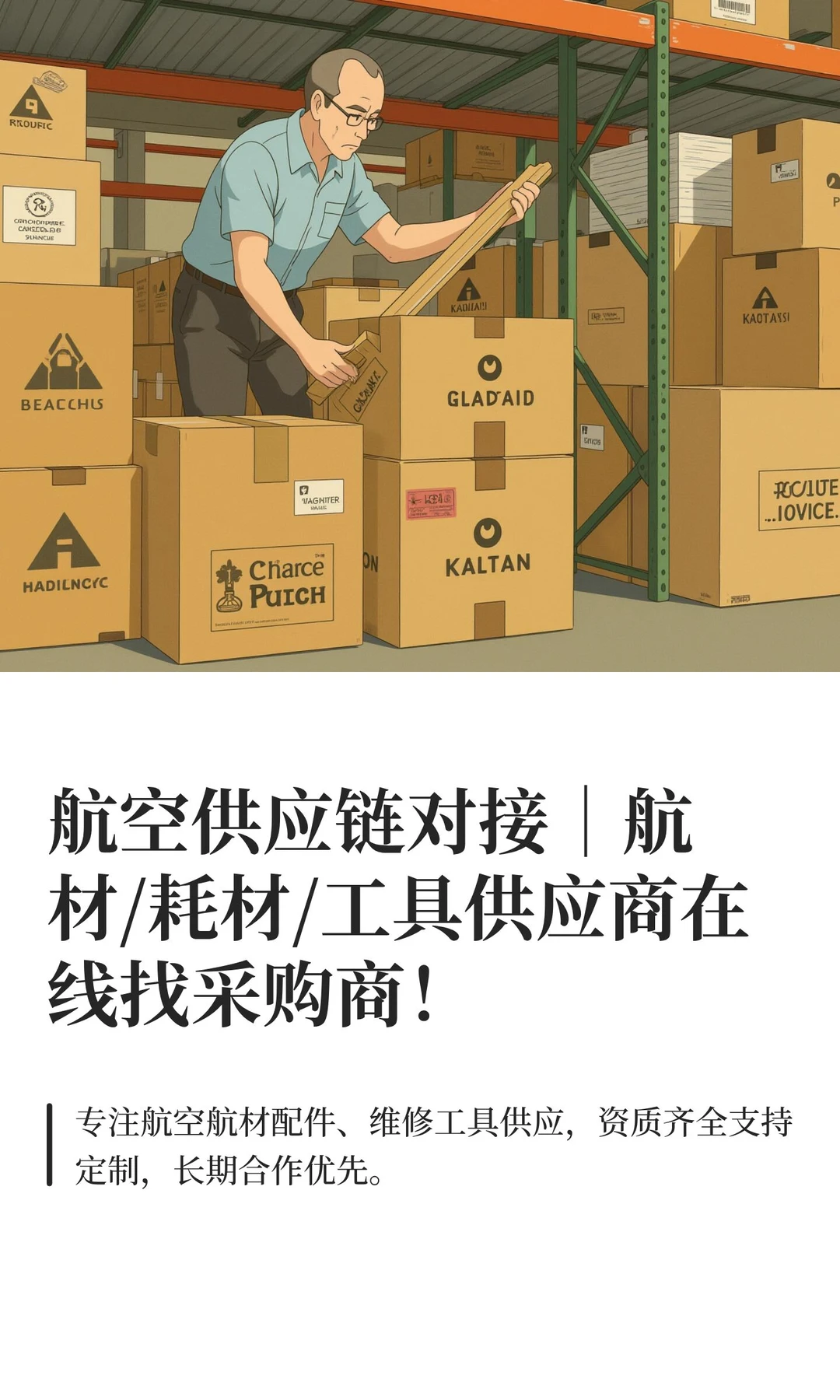 航空供应链对接｜航材/耗材/工具供应商在线