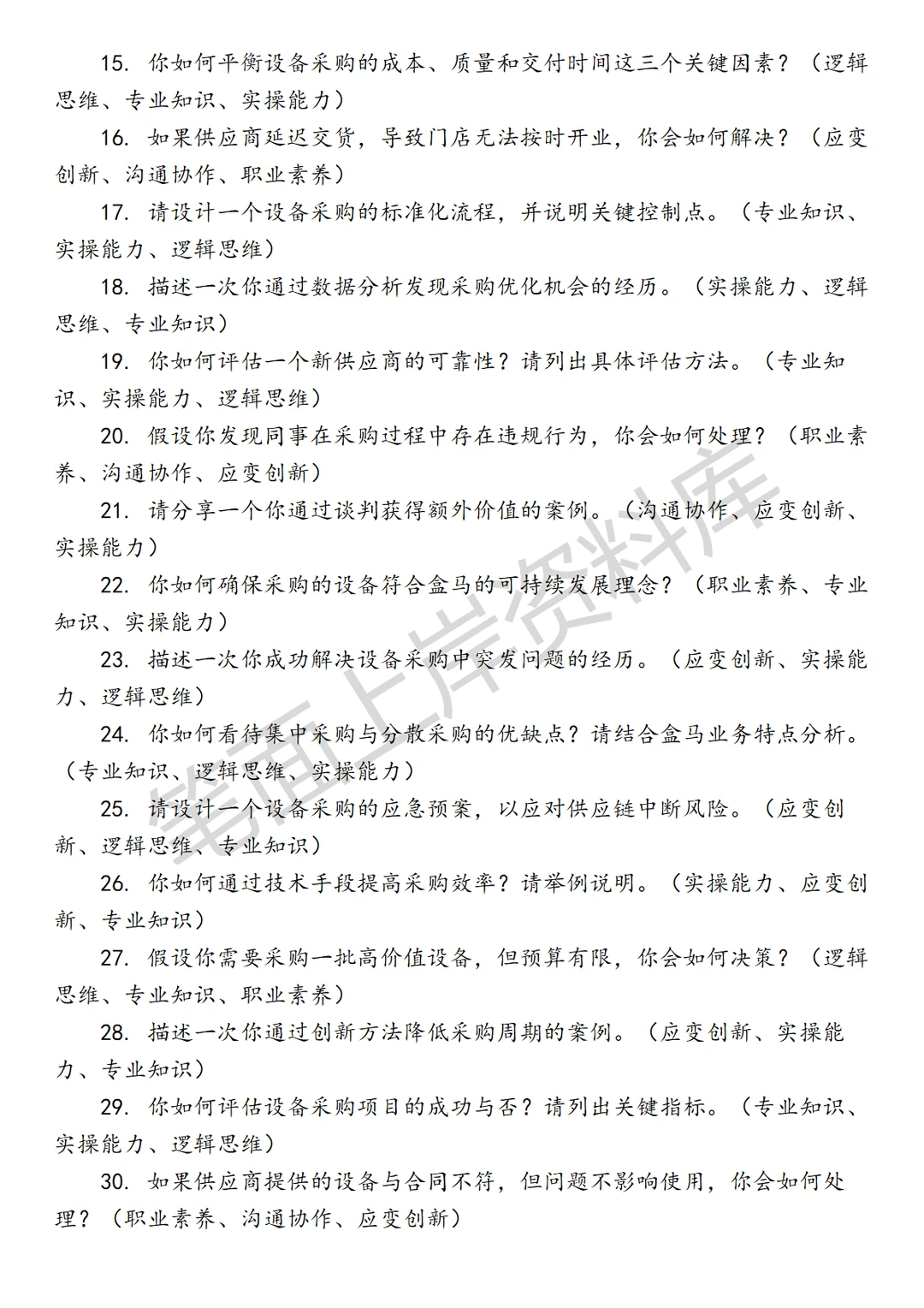 盒马设备采购总部